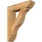 Ekena Millwork Funston Slat Rough Sawn Bracket w/ Offset Brace, Western Red Cedar, 8"W x 32"D x 38"H BKT0806X32X38FST06RWR - alternate 1